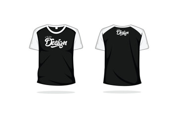 Fototapeta premium T shirt mock up template vector illustration