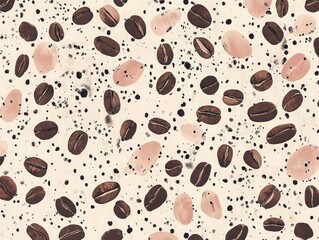 Obraz premium Coffee bean pattern