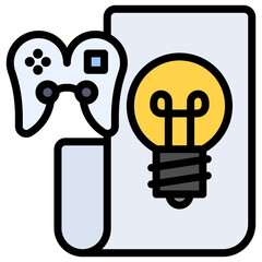 Game Concept icon vector image. Can be used for Game Design.