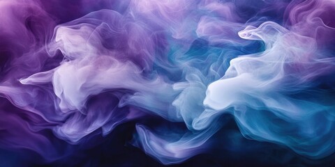 Fototapeta premium Purple Blue Smoke Close Up
