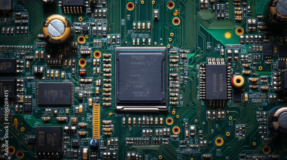 Poster A computer's CPU now includes AI.  This advanced technology is built directly into the chip, making computers smarter.