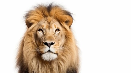 Fototapeta premium lion isolated on white background