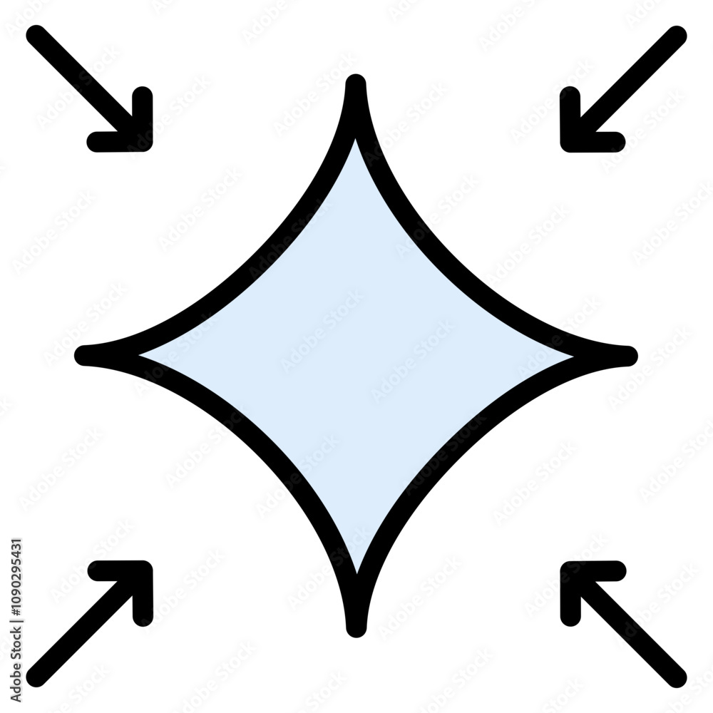 Poster shrink icon vector image. can be used for fabric features.