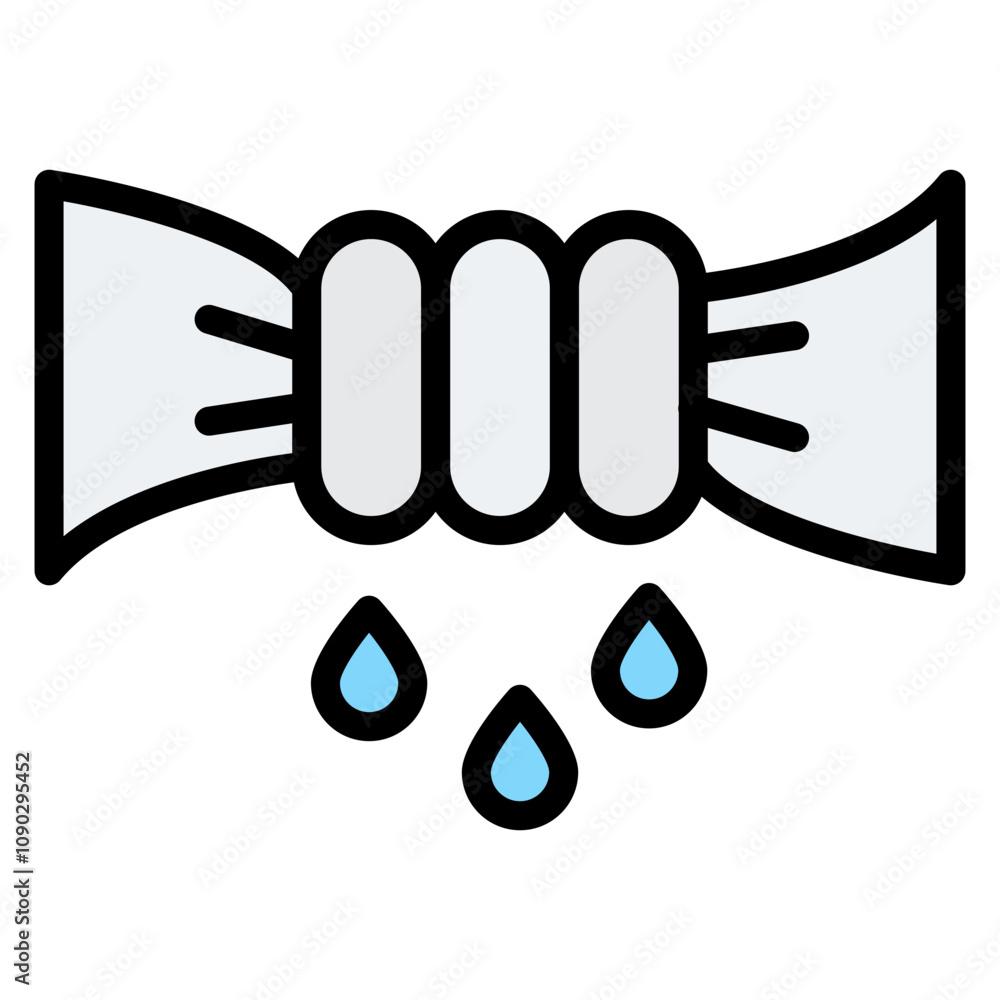 Poster wring icon vector image. can be used for fabric features.