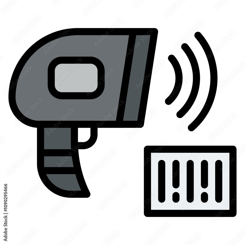 Poster barcode reader icon vector image. can be used for supermarket.
