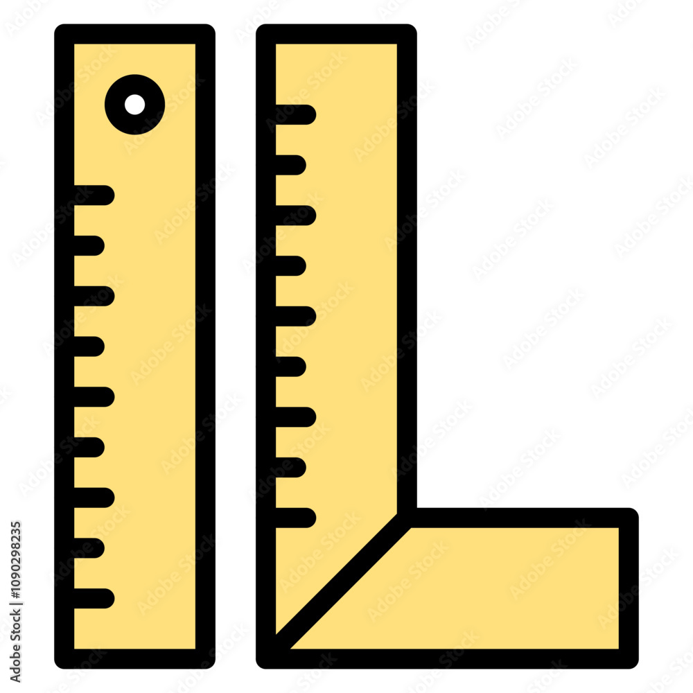 Poster ruler icon vector image. can be used for shoemaker.