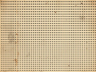 Grungy vintage newspaper print with halftone dots and distressed texture for background design, texture