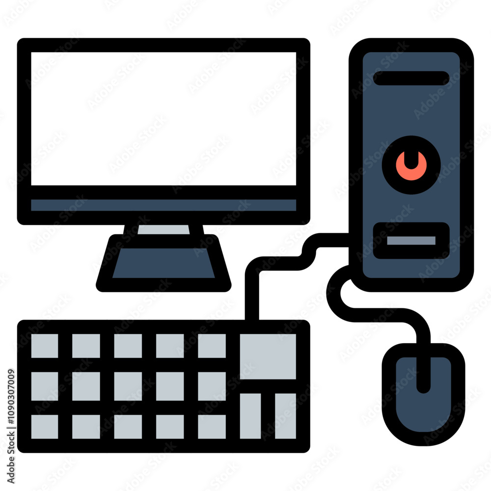 Poster computer icon vector image. can be used for retro.