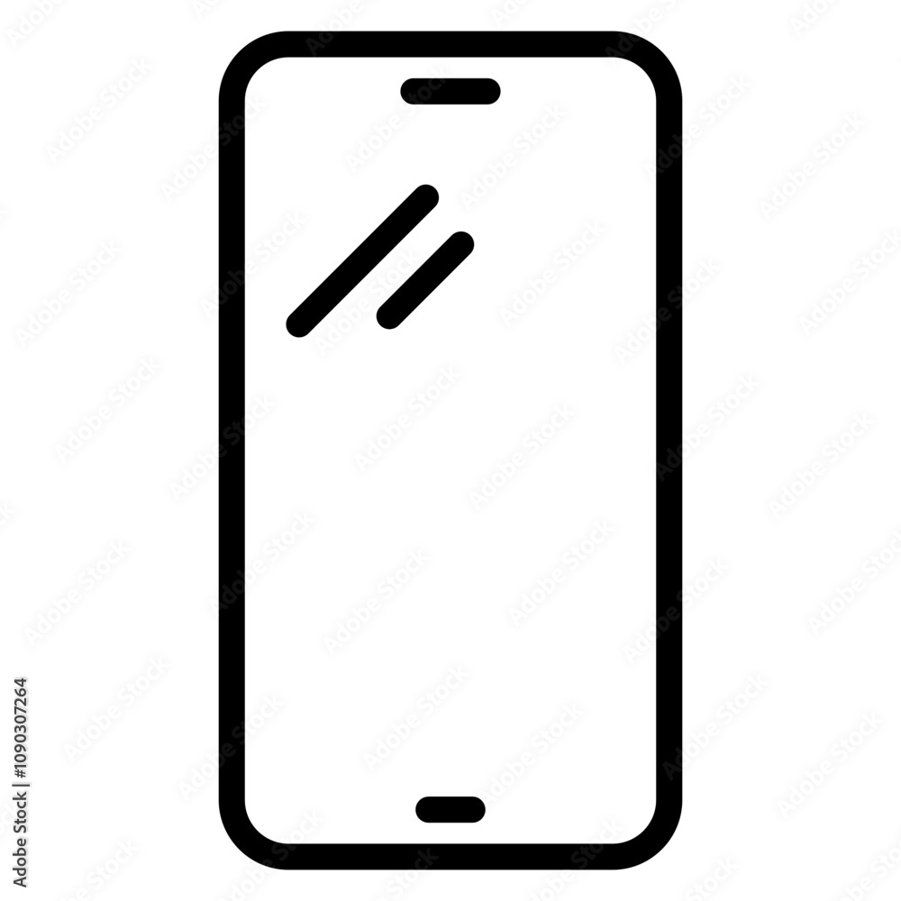 Poster mobile icon vector image. can be used for retro.