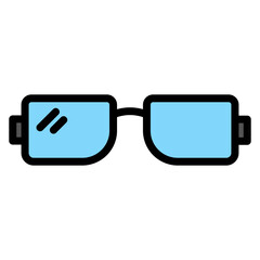 Sunglasses icon vector image. Can be used for Retro.