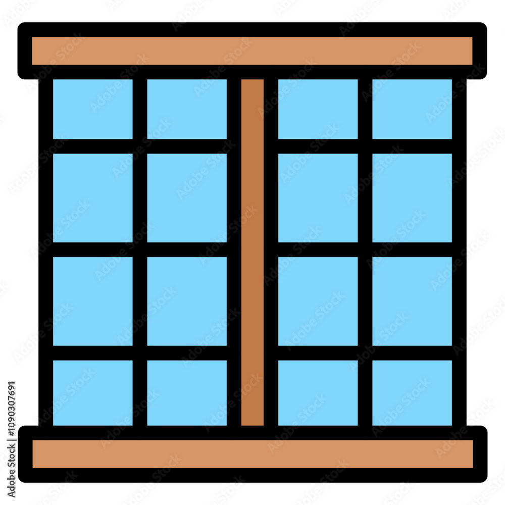 Poster window icon vector image. can be used for retro.