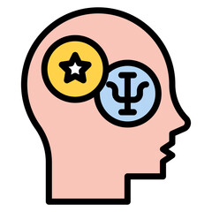 Popular Psychology icon vector image. Can be used for Psychology.