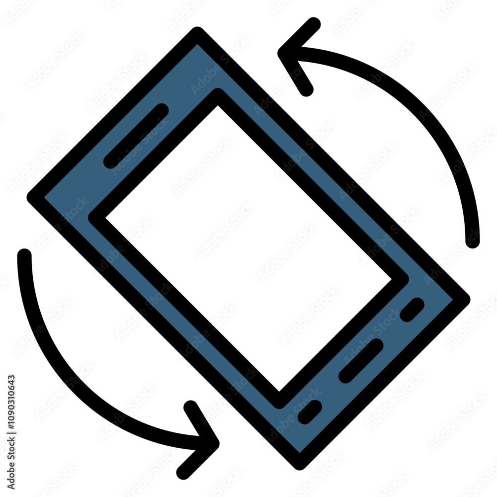 Poster auto rotate icon vector image. can be used for printing.