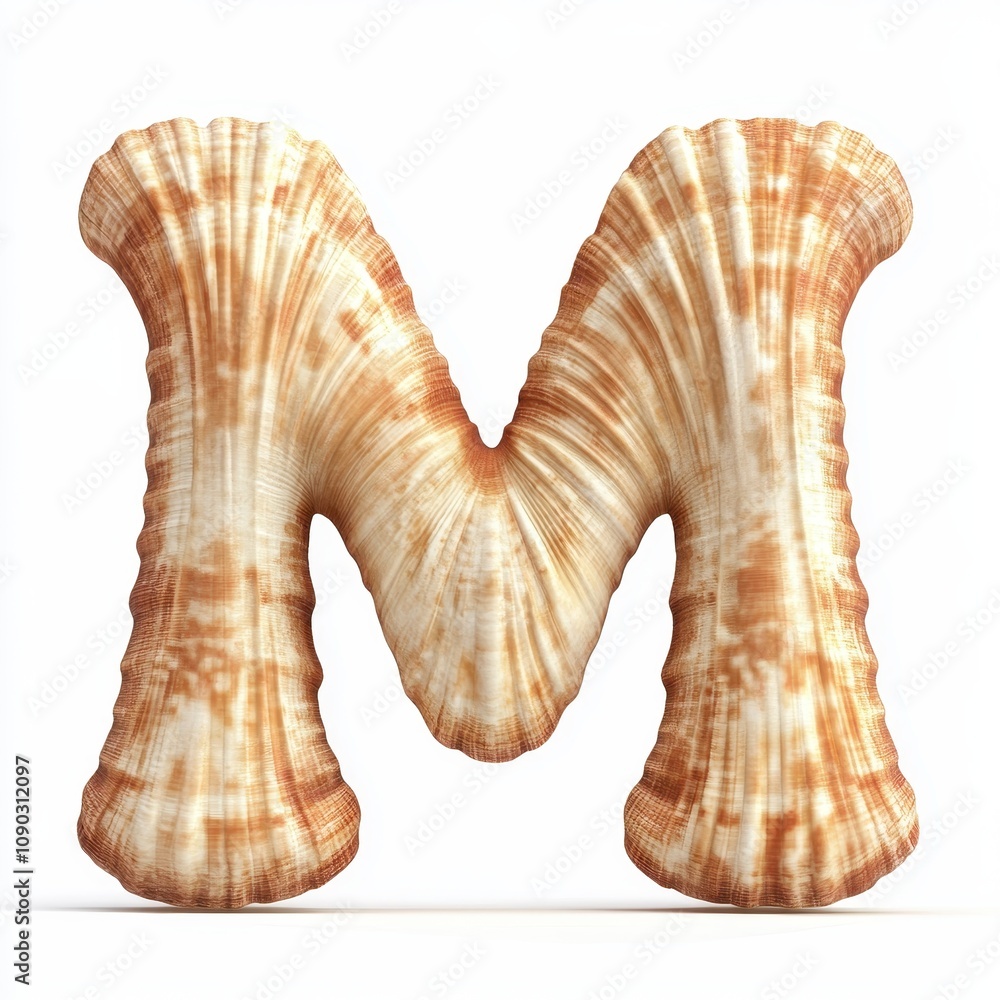 Poster a 3d representation of the letter 