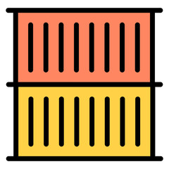 Container icon vector image. Can be used for Homeless.