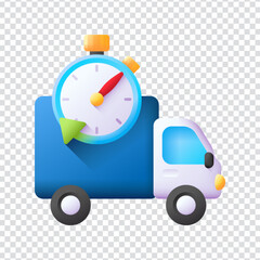 Modern and dynamic vector illustration of a fast delivery concept, featuring a moving box with speed lines to represent express shipping. Ideal for use in logistics services, mobile apps, e-commerce w