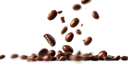 Obraz premium Coffee Beans Falling