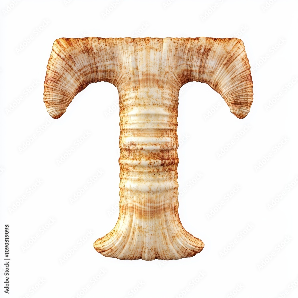Poster a stylized letter 