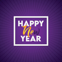 Happy new year banner design