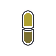 Capsule Logo Template Icon
