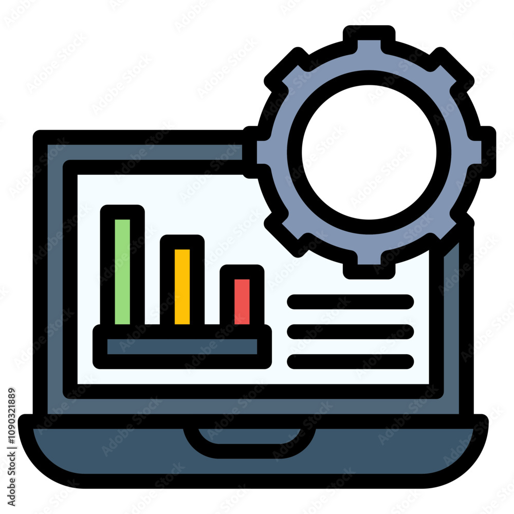 Aufkleber automation services icon vector image. can be used for cyberpunk.