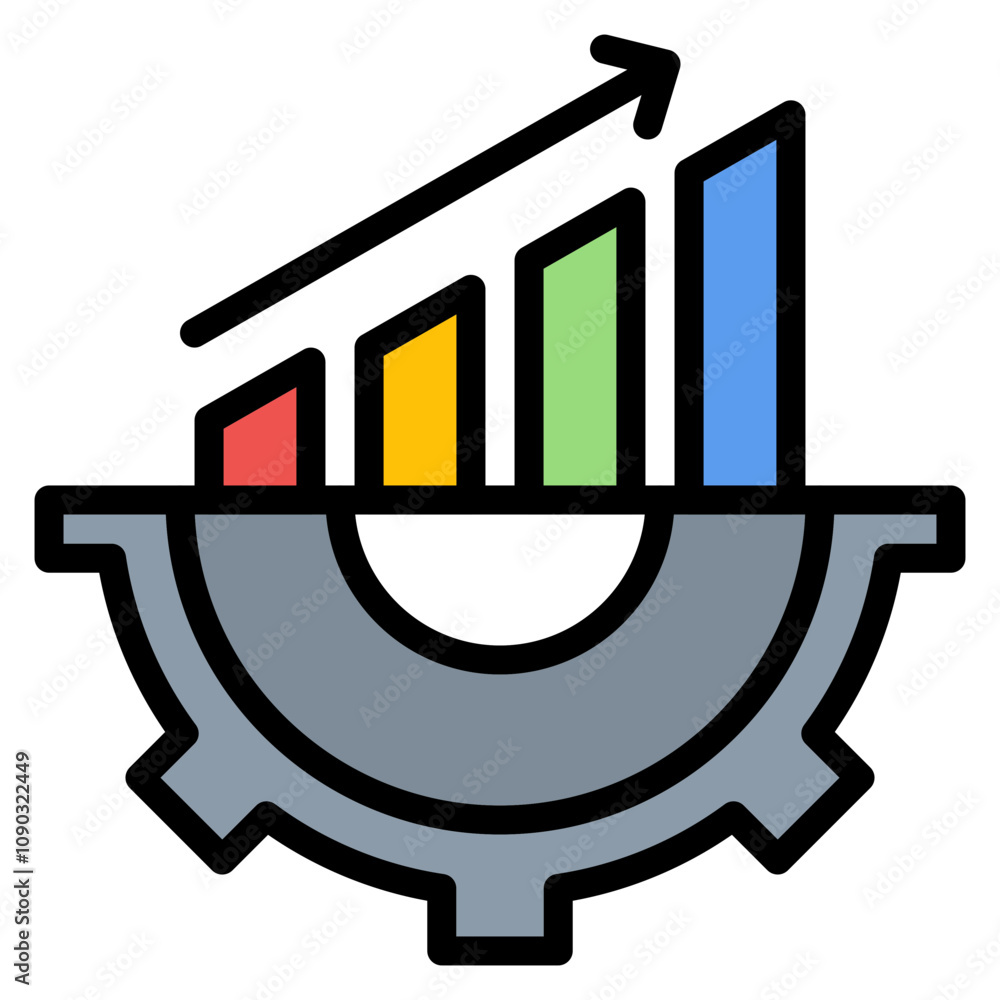 Aufkleber accelerator program icon vector image. can be used for coworking space.
