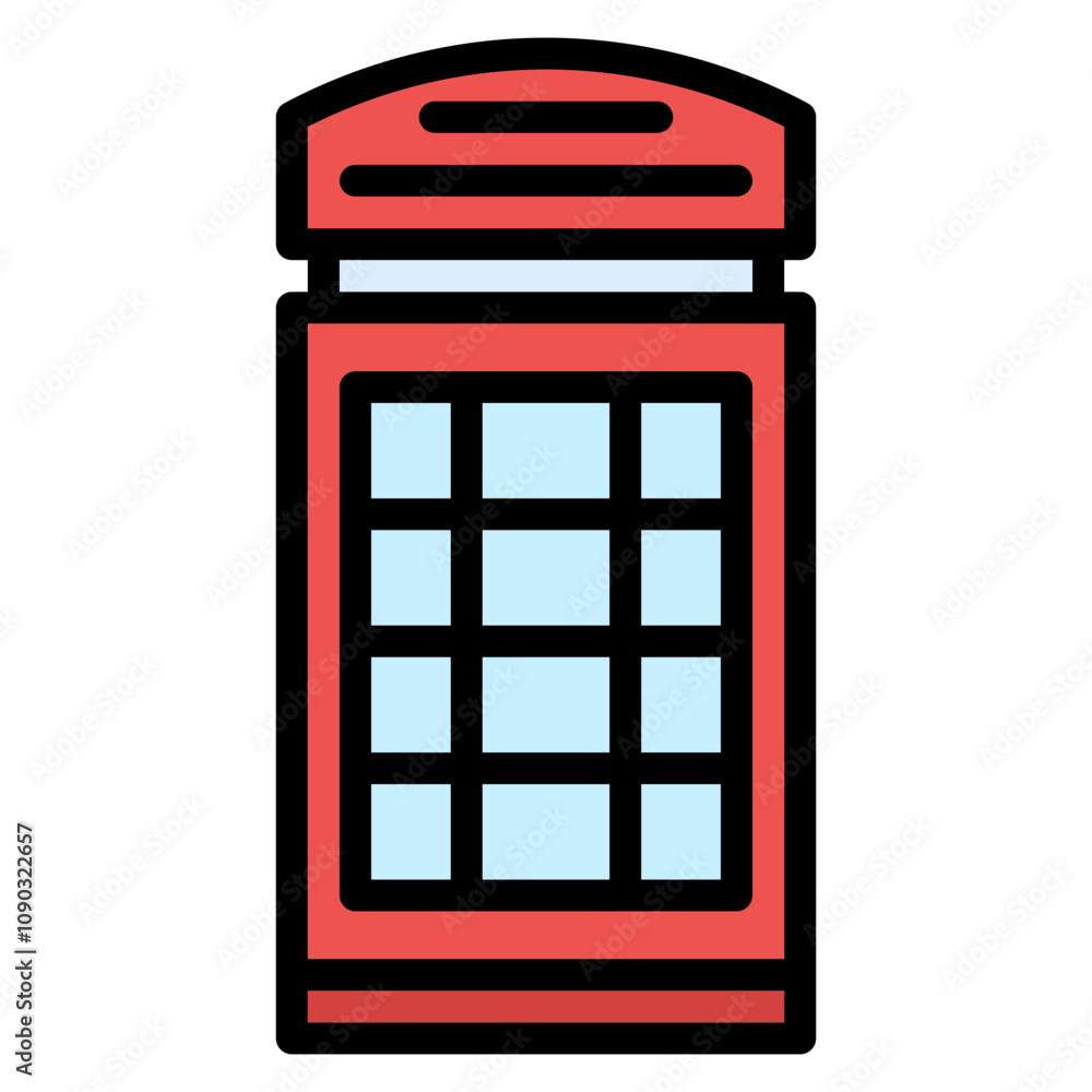 Poster call booth icon vector image. can be used for coworking space.