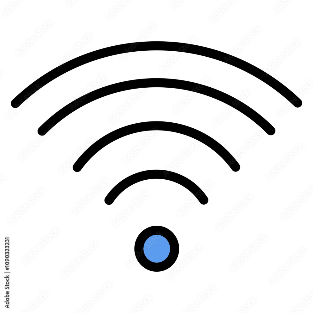 Poster wifi icon vector image. can be used for coworking space.
