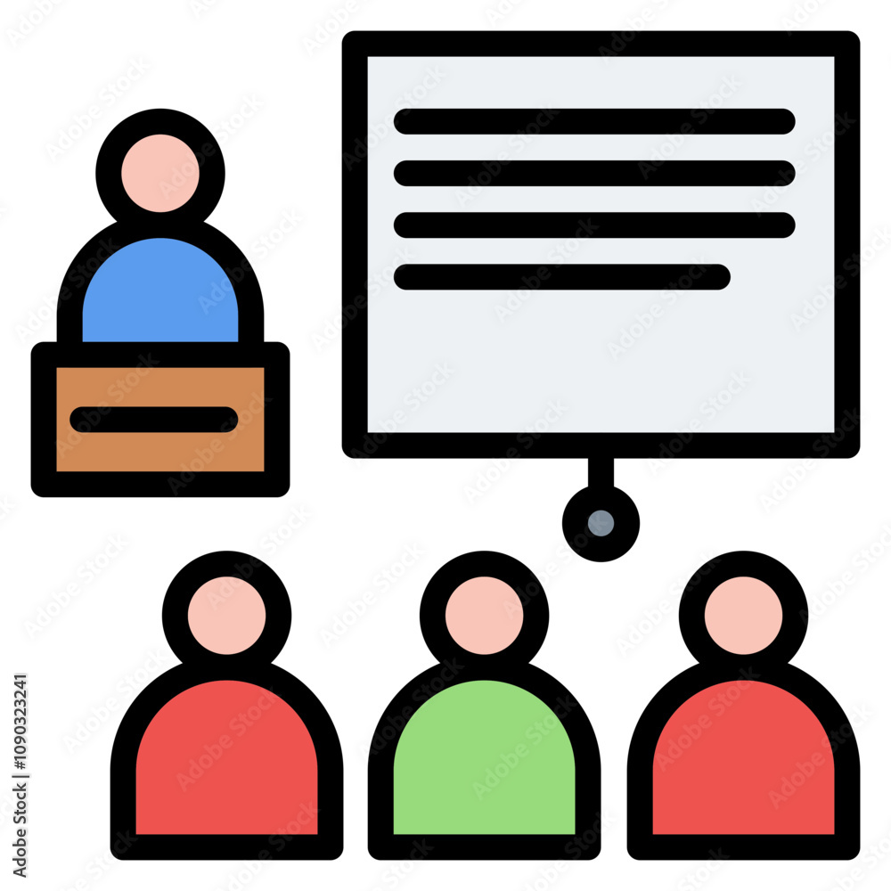 Poster workshop icon vector image. can be used for coworking space.