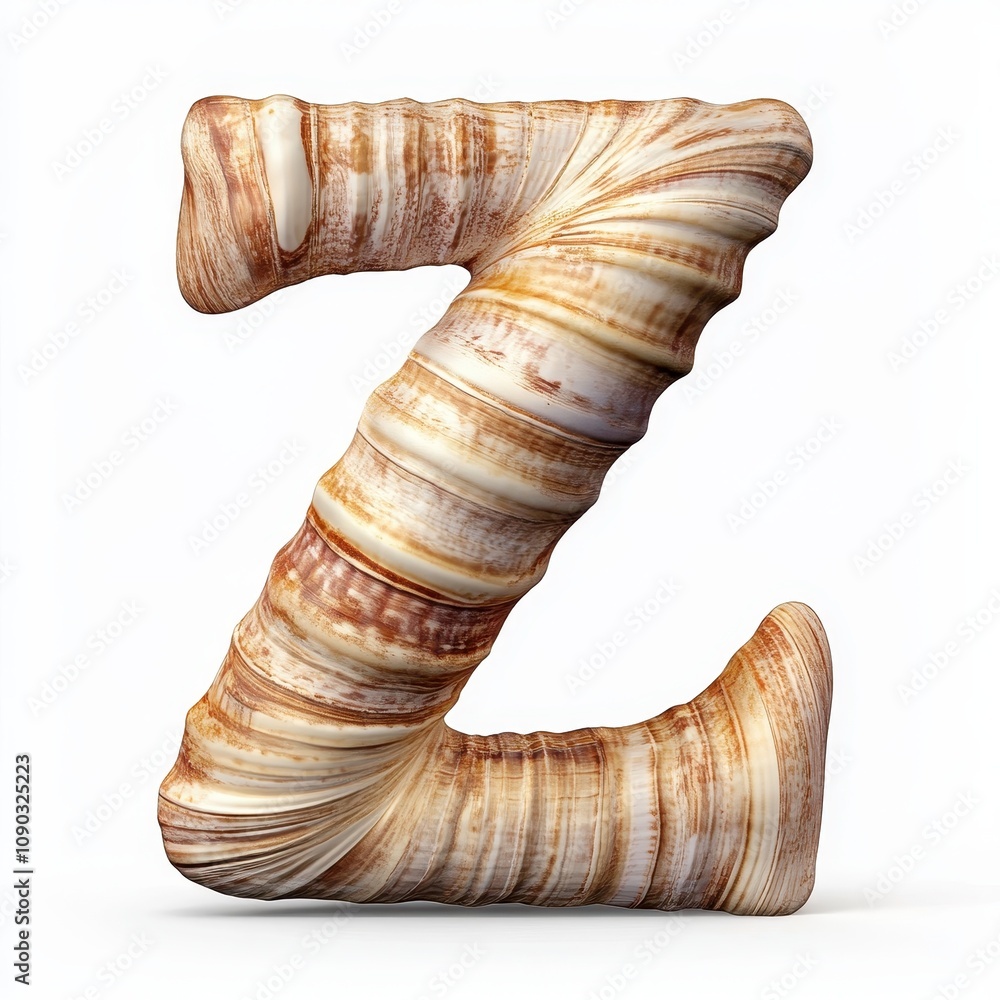 Poster a stylized letter 