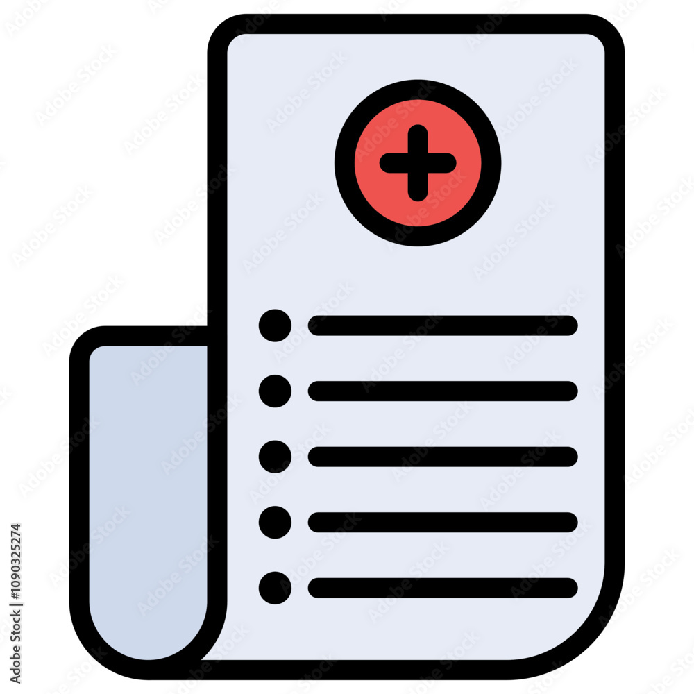 Poster add list icon vector image. can be used for documents and files.