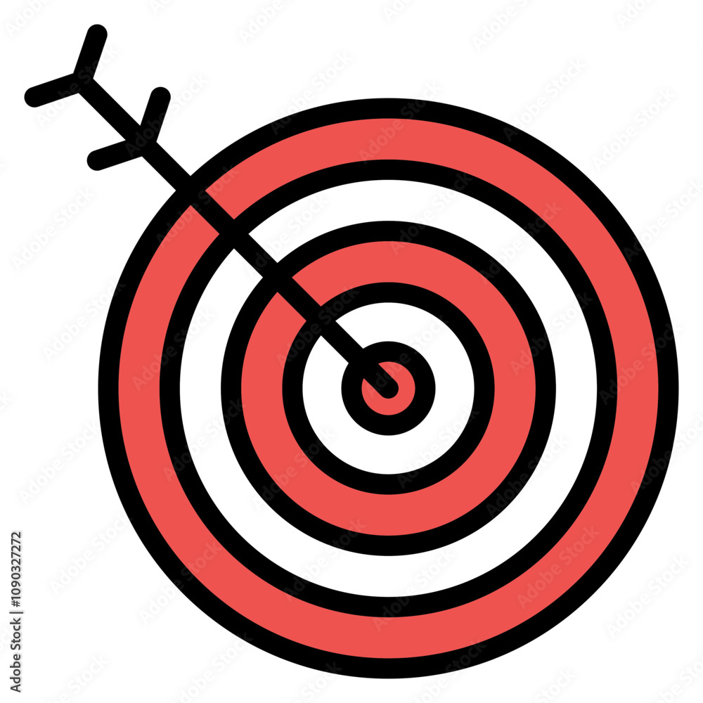Poster dartboard icon vector image. can be used for bar.