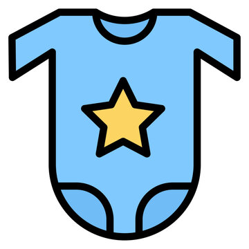 recommend clip art: Onesie icon vector image. Can be used for Maternity.