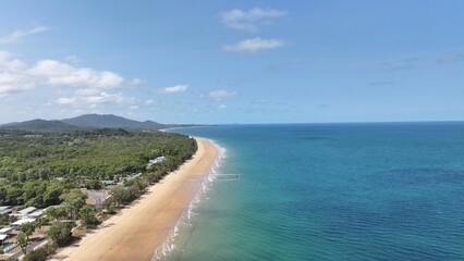 Aerial photo of South Mission Beach Queensland Australia