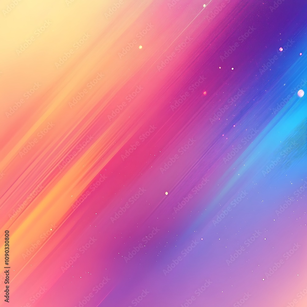 Poster a vibrant abstract background with multicolored bokeh lights that creates a festive and magical atmo