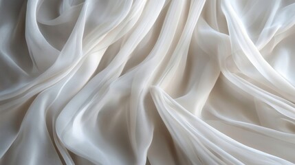 Obraz premium Delicate White Fabric Texture