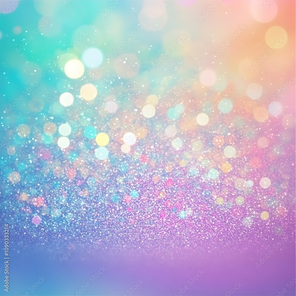 Aufkleber abstract background with bokeh, generative ai