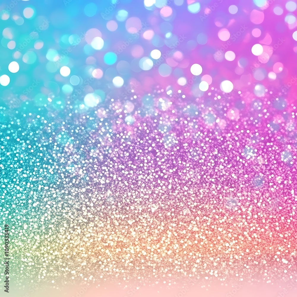 Poster abstract background with bokeh, generative ai