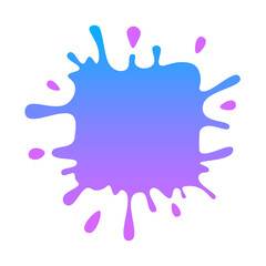 Obraz premium Abstract blue purple splash paint isolated on white background for advertising and promotion