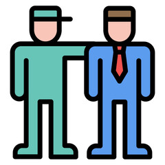 Inviting Guests icon vector image. Can be used for Award Events.