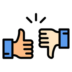 Thumbs Up icon vector image. Can be used for Award Events.