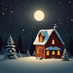 Christmas tree with gifts and decorations