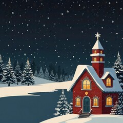 Christmas tree with gifts and decorations