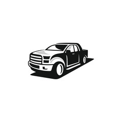 Obraz premium Pick up car logo template vector illustration