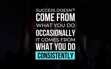 A motivational reminder for achieving long-term goals through discipline and consistency.
