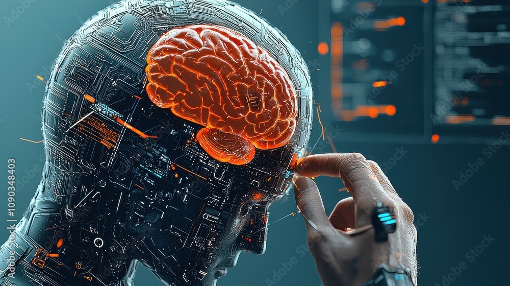 Poster Exploring holographic ai brain glitch effects in cybernetic environments insights on vulnerability standards