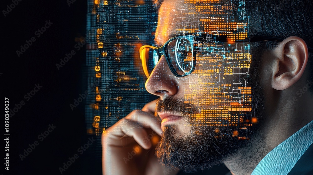 Leinwandbilder Programmer develops digital ai breach alerts for enhanced cybersecurity in tech industry a comprehensive overview of standard protocols