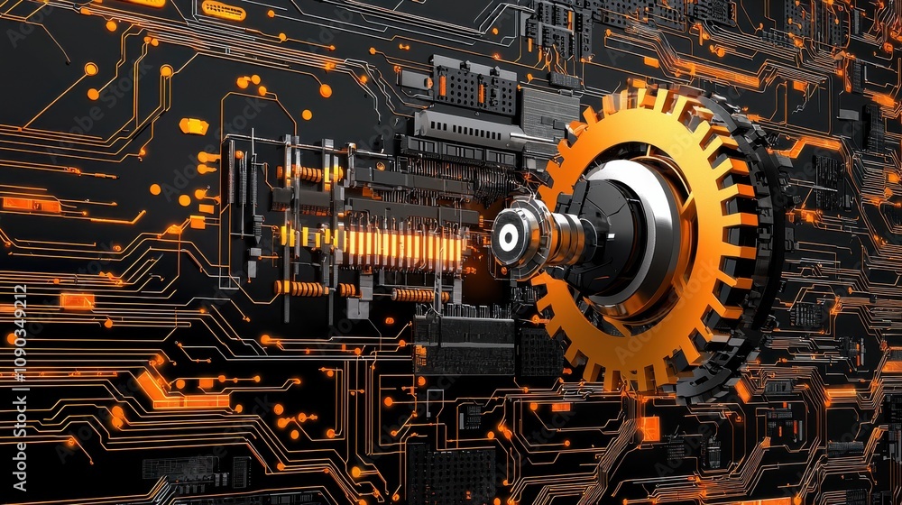 Leinwandbilder Security expert analyzing ai algorithms under breach standard in cybersecurity framework insights for data protection and risk management