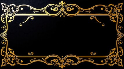 An elegant gold and black luxury VIP invitation background with a stylish coupon design, fancy, gold, invitation