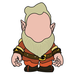 Obraz premium Illustration of a male dwarf